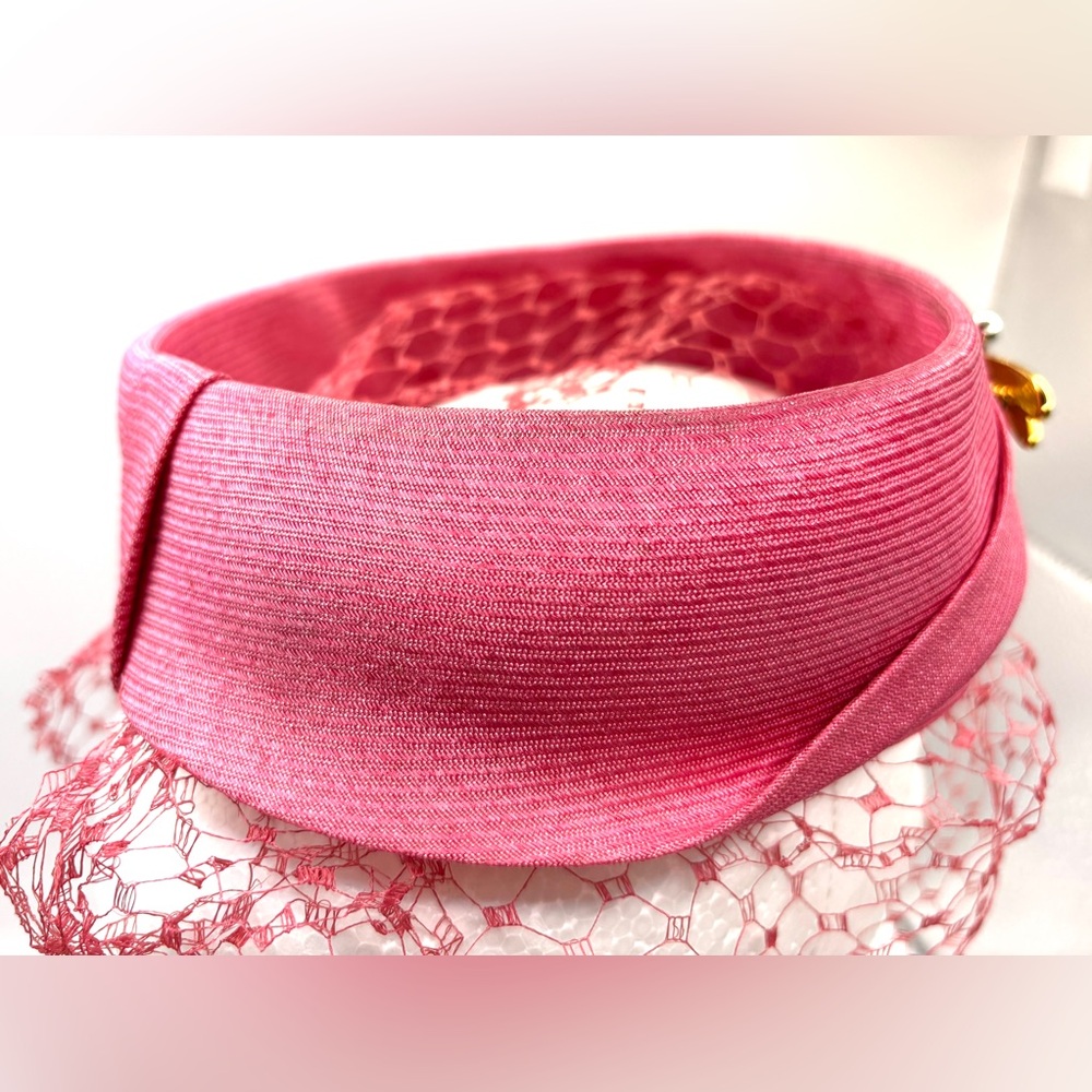 Vintage 1950s/1960s Halo Hat with Birdcage - Picture 7 of 10